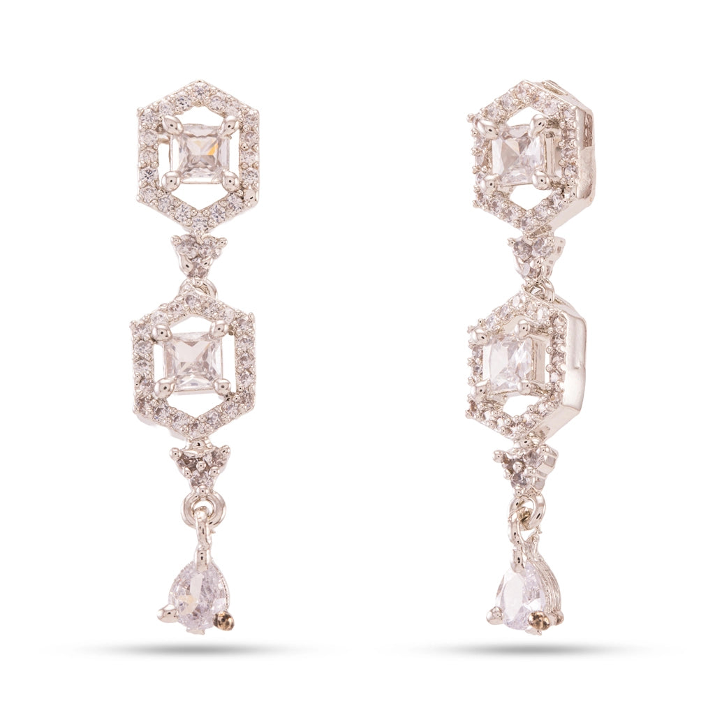 Starlume Crystal Cascade Necklace Set