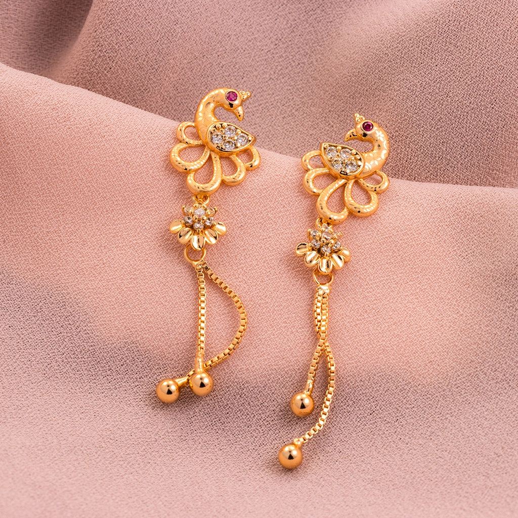 Swarna Mayura Royal Peacock Danglers