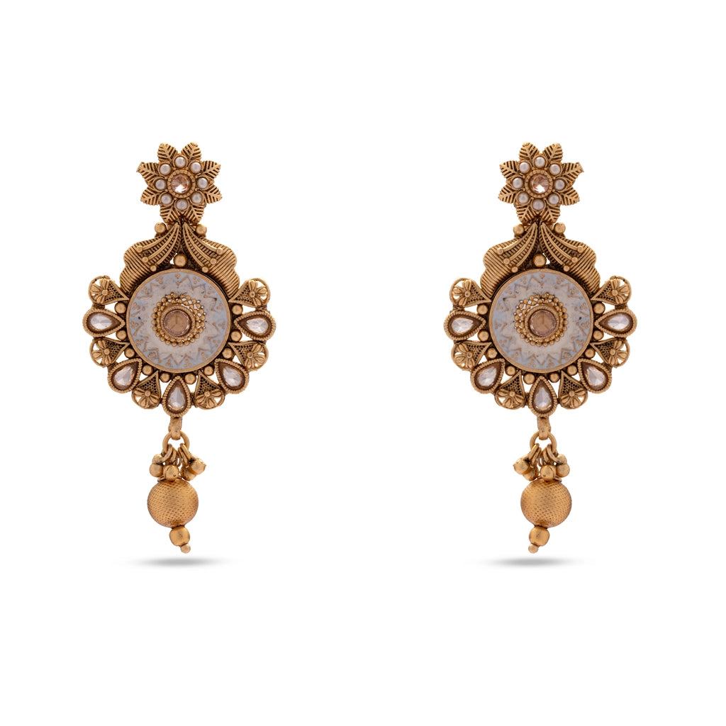 Mehrasa Antique Medallion Necklace Set