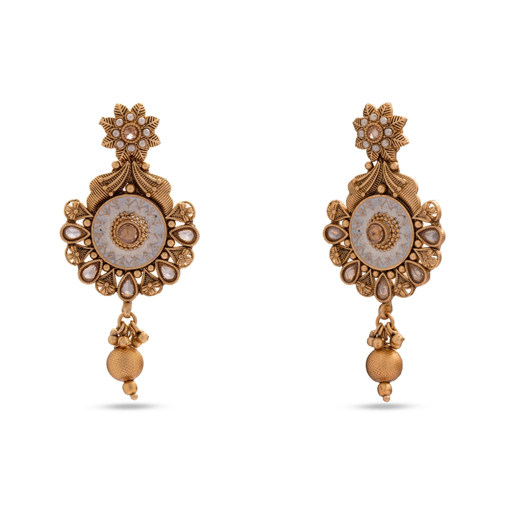 Mehrasa Antique Medallion Necklace Set