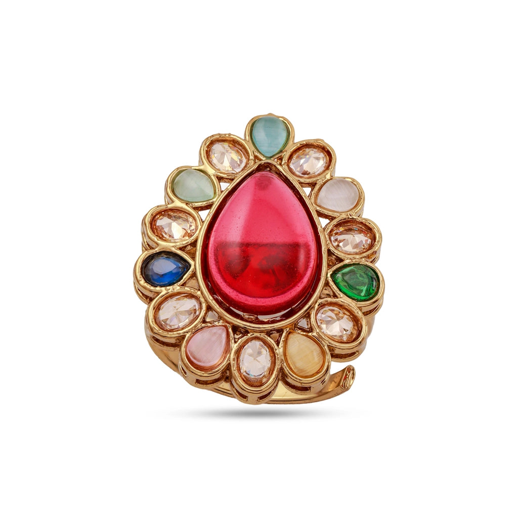 Rangella Royale Teardrop Statement Ring