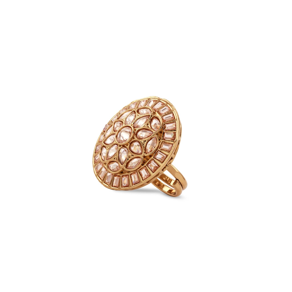 Celestial Halo Cocktail Ring