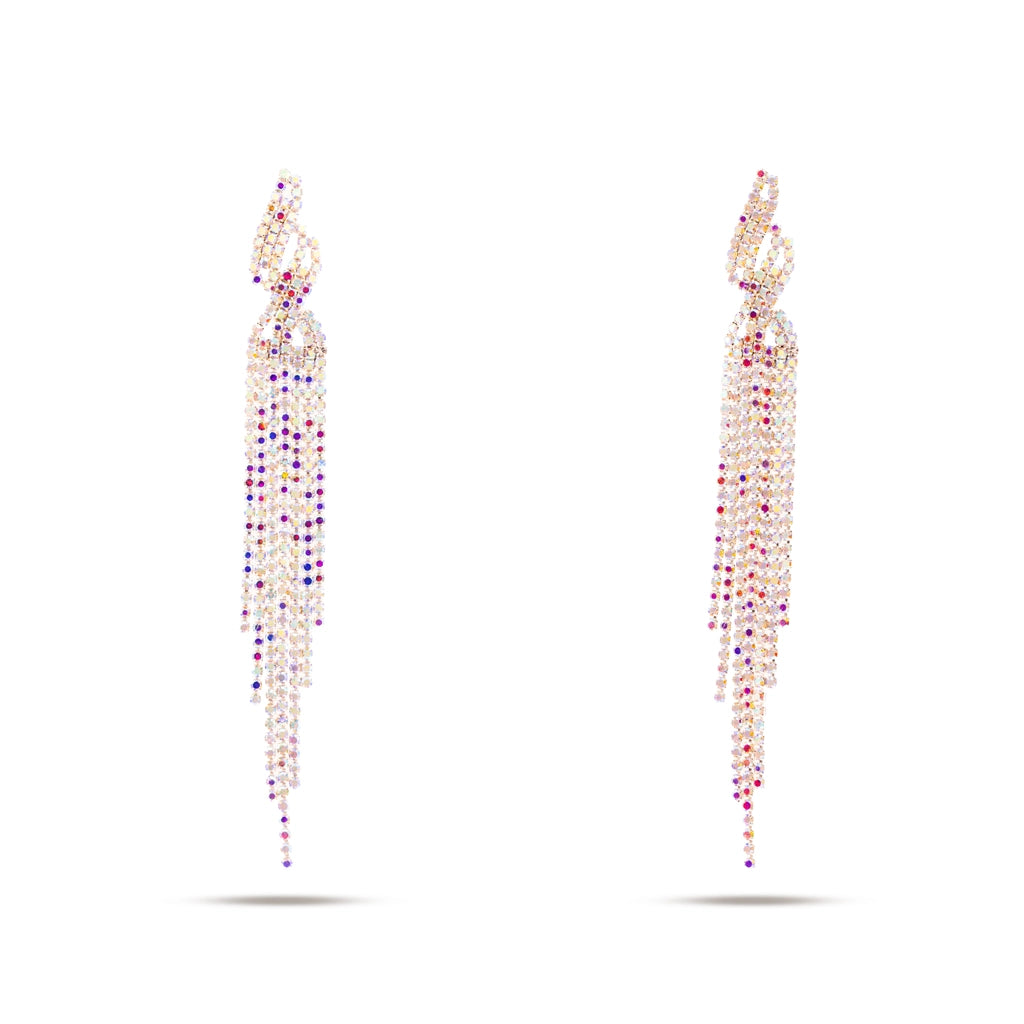 Blush Cascade Royale Earrings Silver