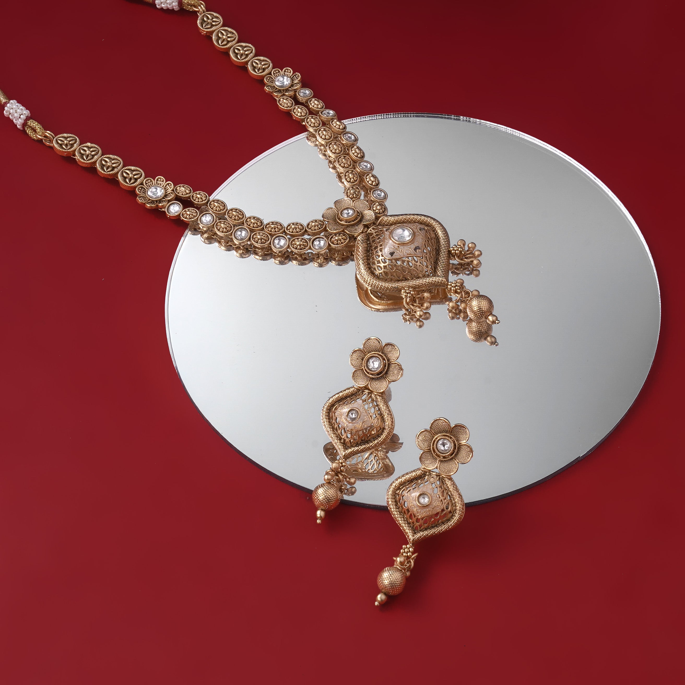 Rajvansh Antique Heritage Necklace Set