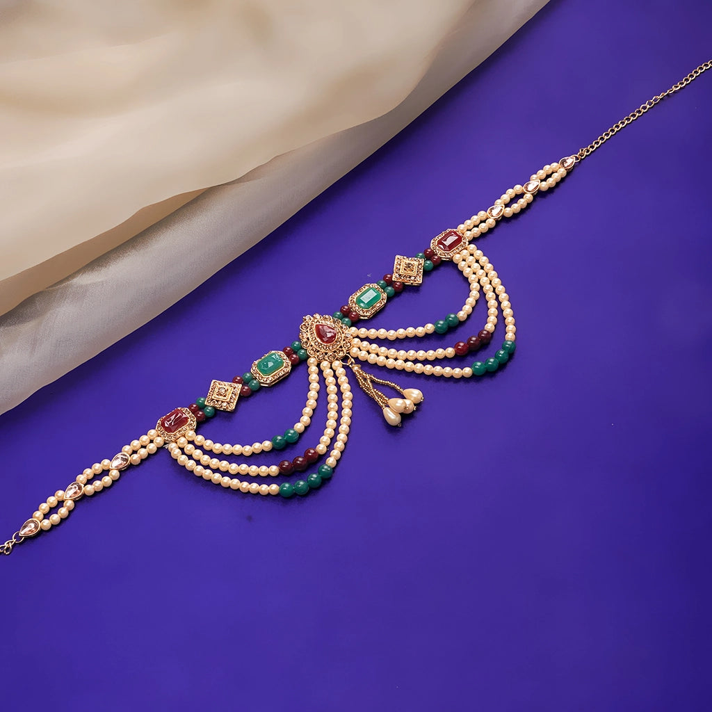 Meher Pearl Hand Harness