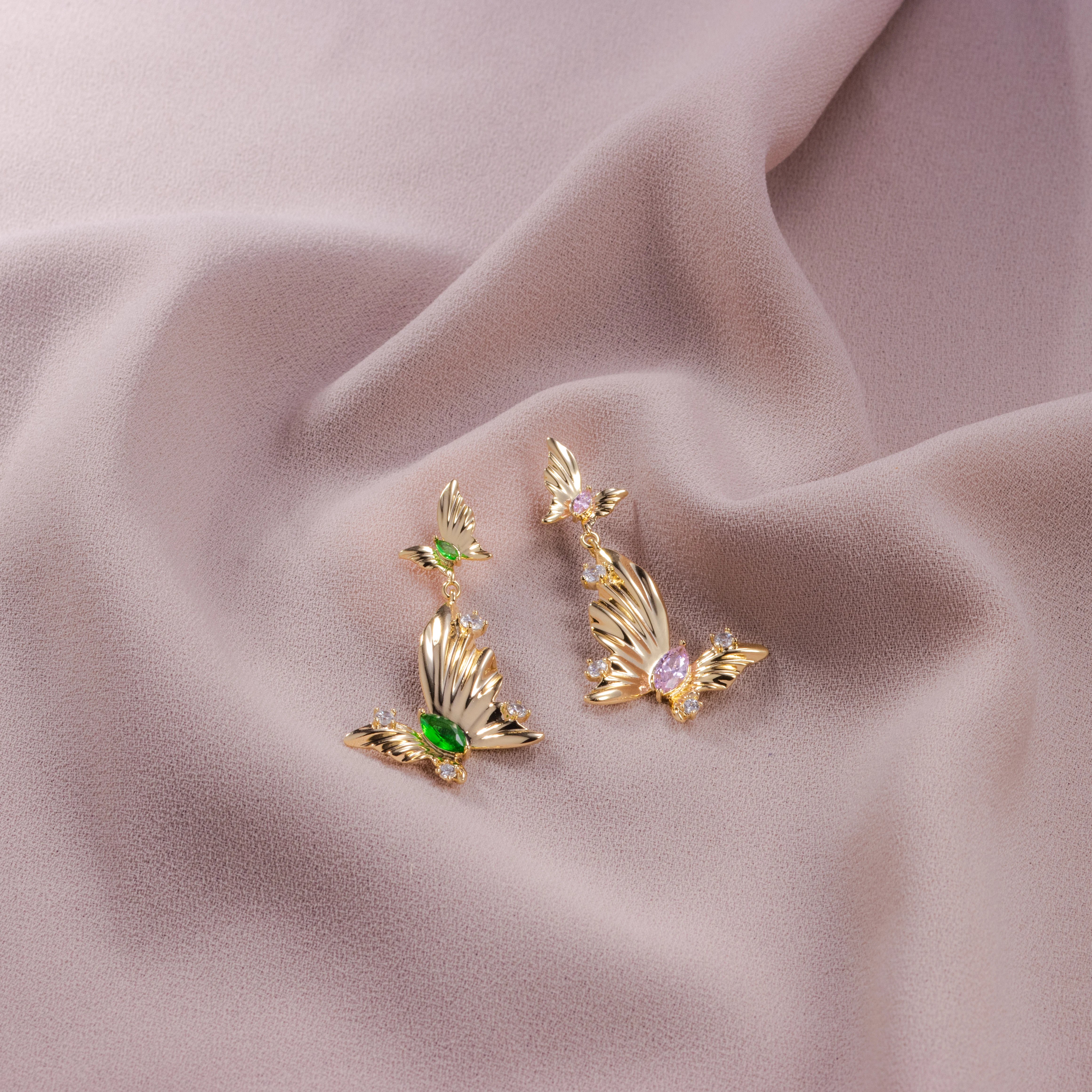 Celestia Flutter Drop Earrings
