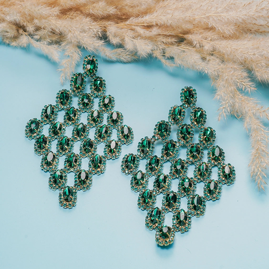 Emerald Royale Cascade Danglers