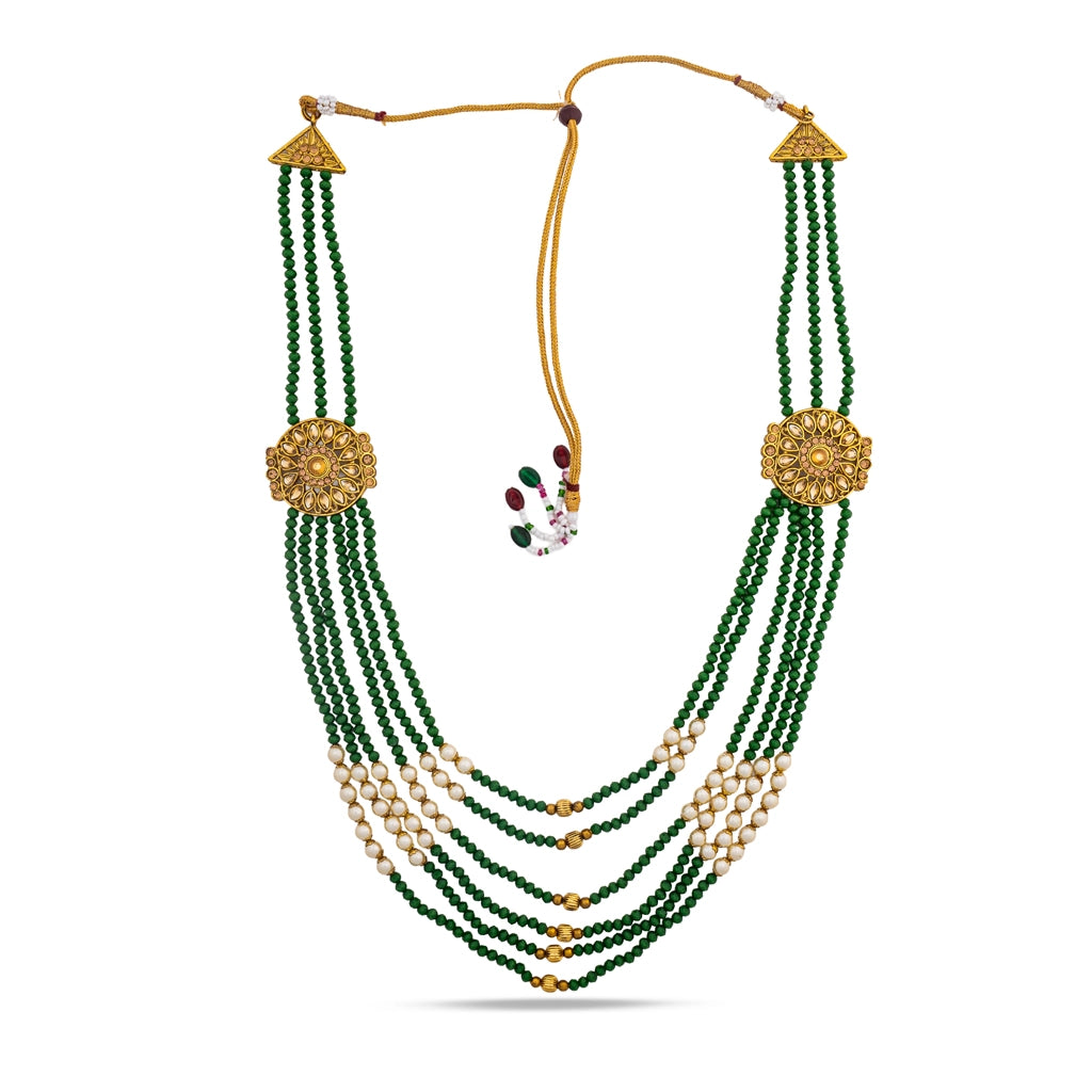 Emerald Noor Royale Layered Necklace Set
