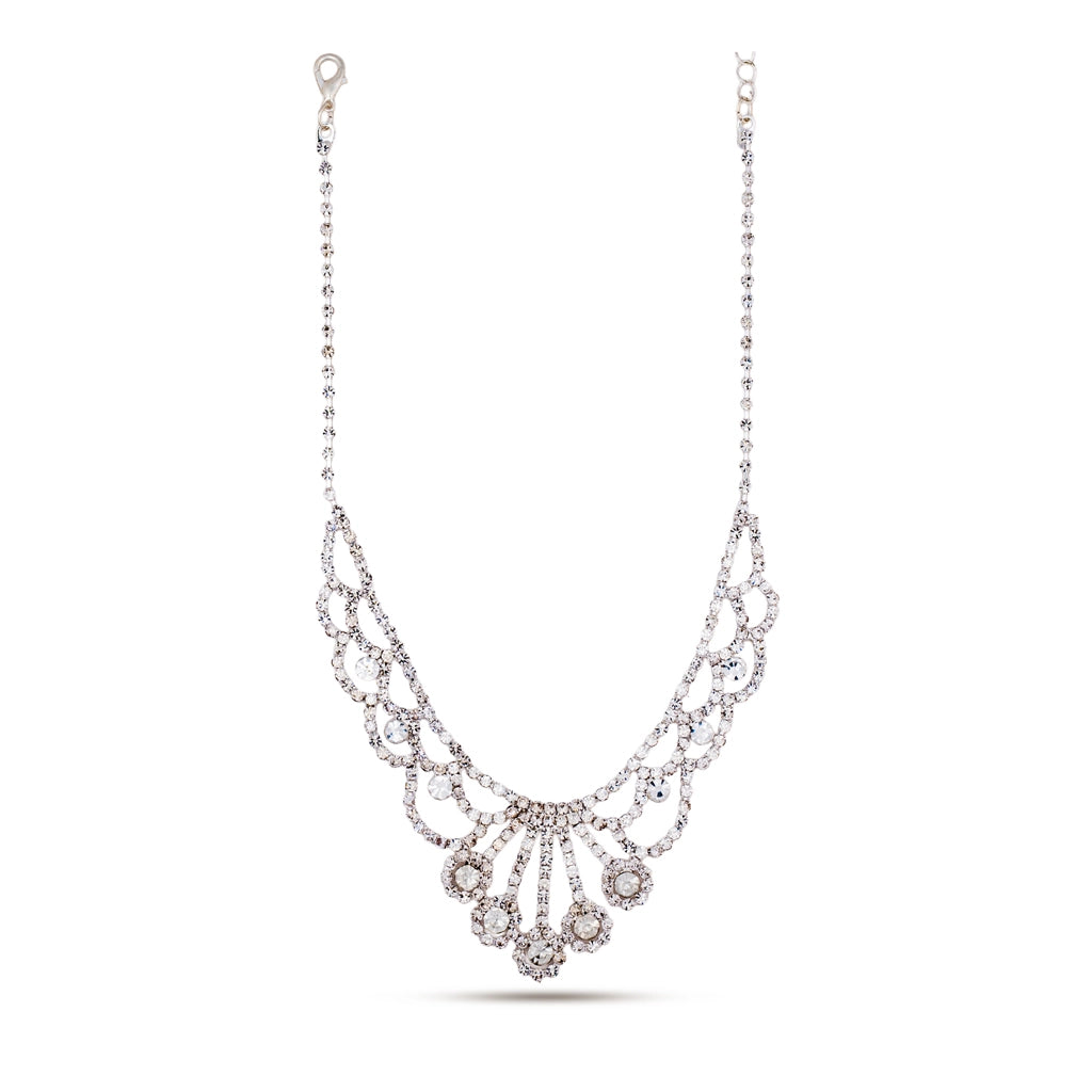 Celestine Crystal Lace Necklace Set