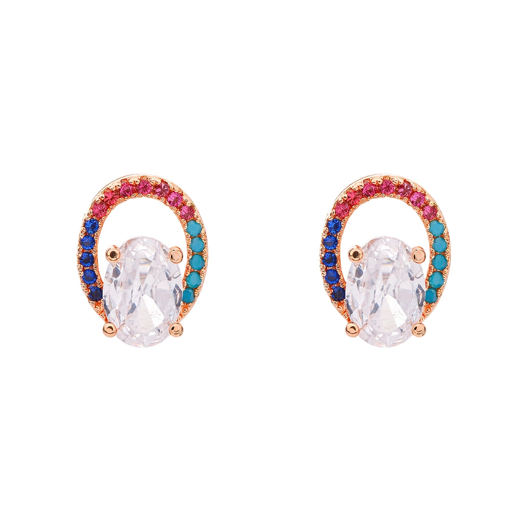 Aurelia Prism Oval Studs