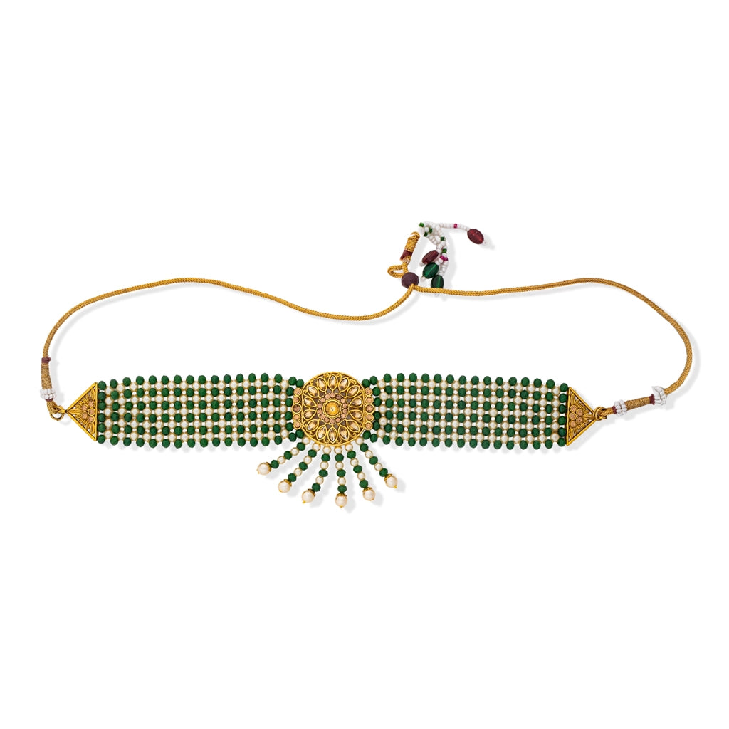 Emerald Noor Royale Layered Necklace Set