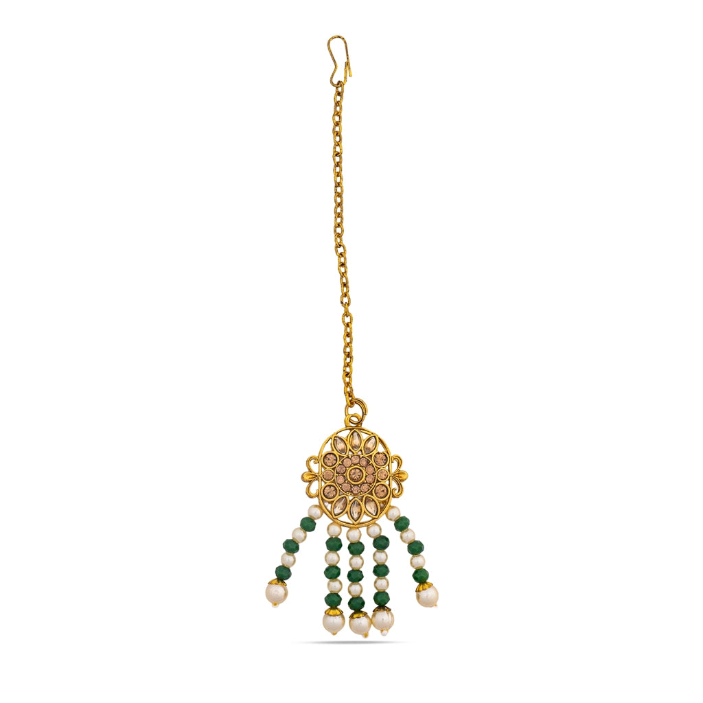 Emerald Noor Royale Layered Necklace Set
