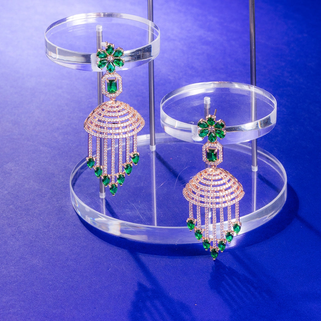 Power Cut Emerald Cascade Danglers
