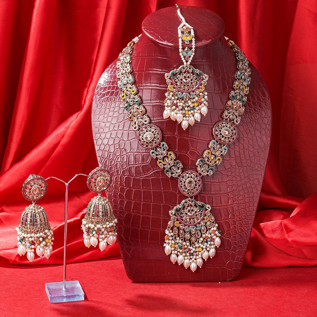 Royal Multicolour Bridal Necklace Set