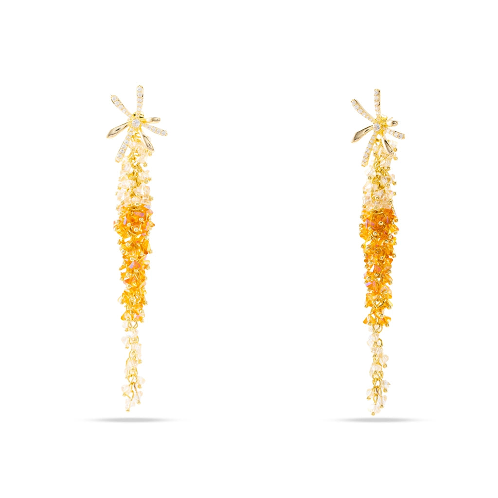 Aurelia Ombre Tassel Drop Earrings