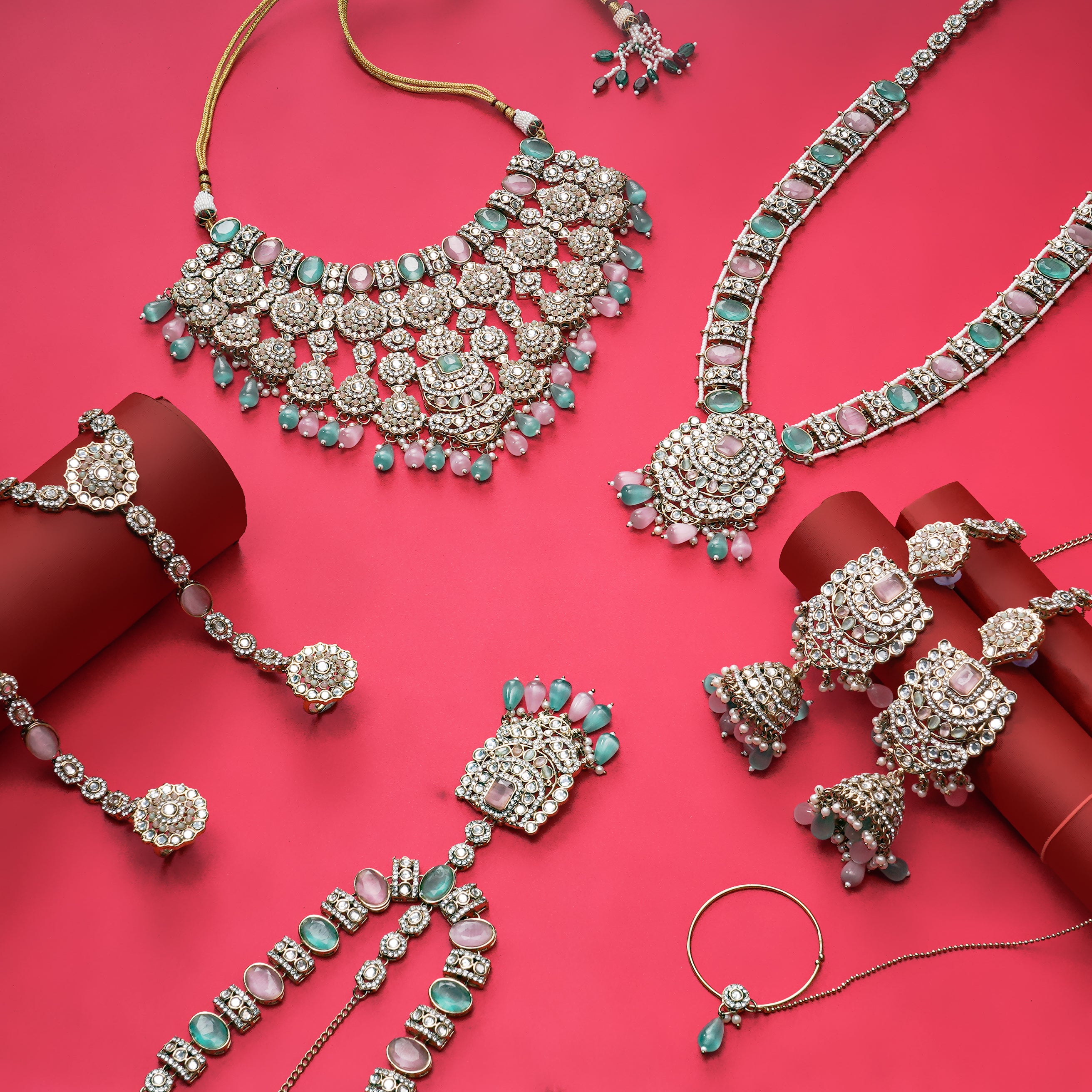 Gulnaar Pastel Bridal Heritage Set