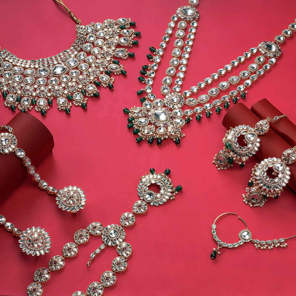 Noor-E-Jahan Emerald Noor Bridal Set