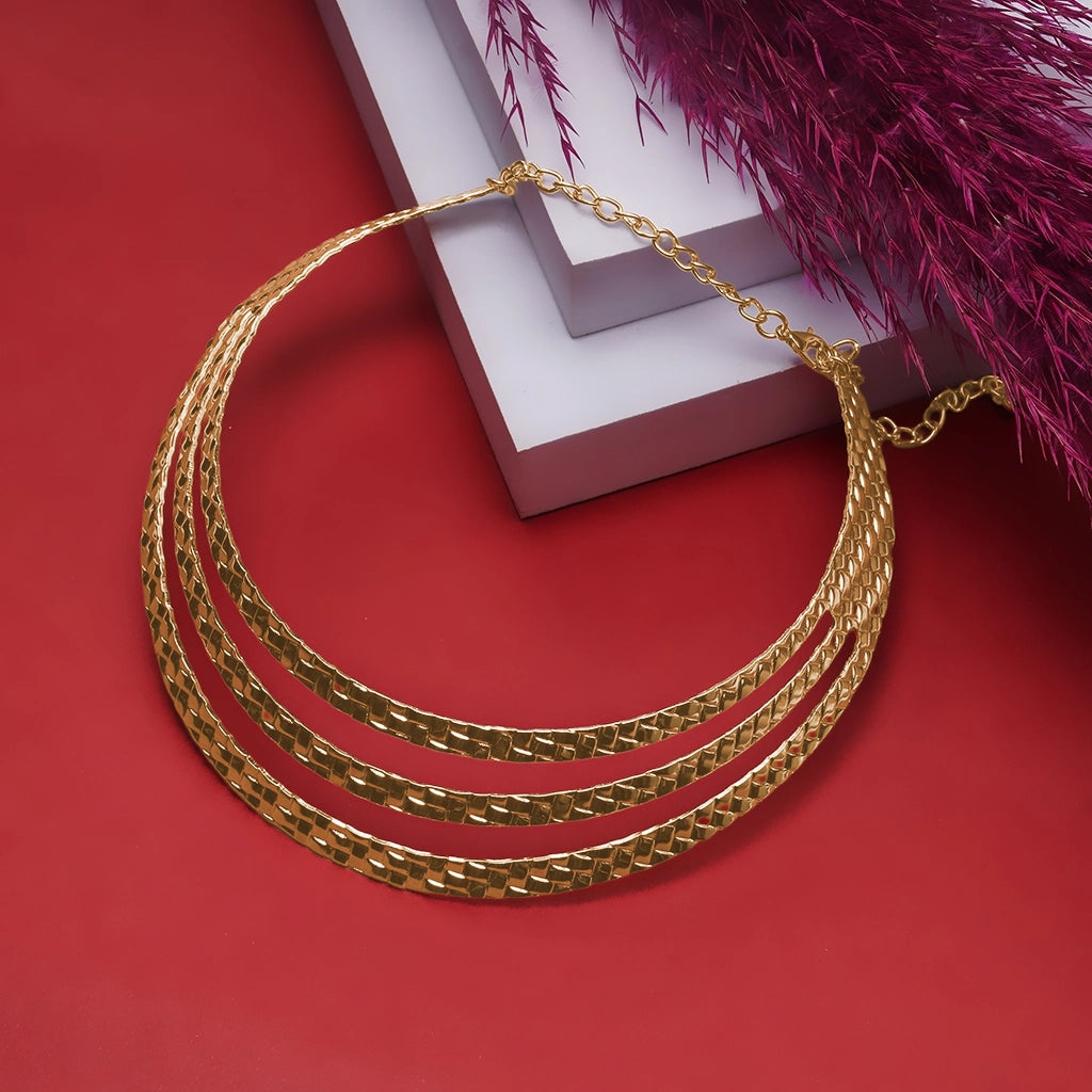 Layered Wave Necklace
