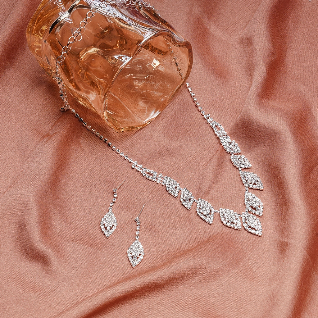 Diamondleaf Crystal Necklace Set