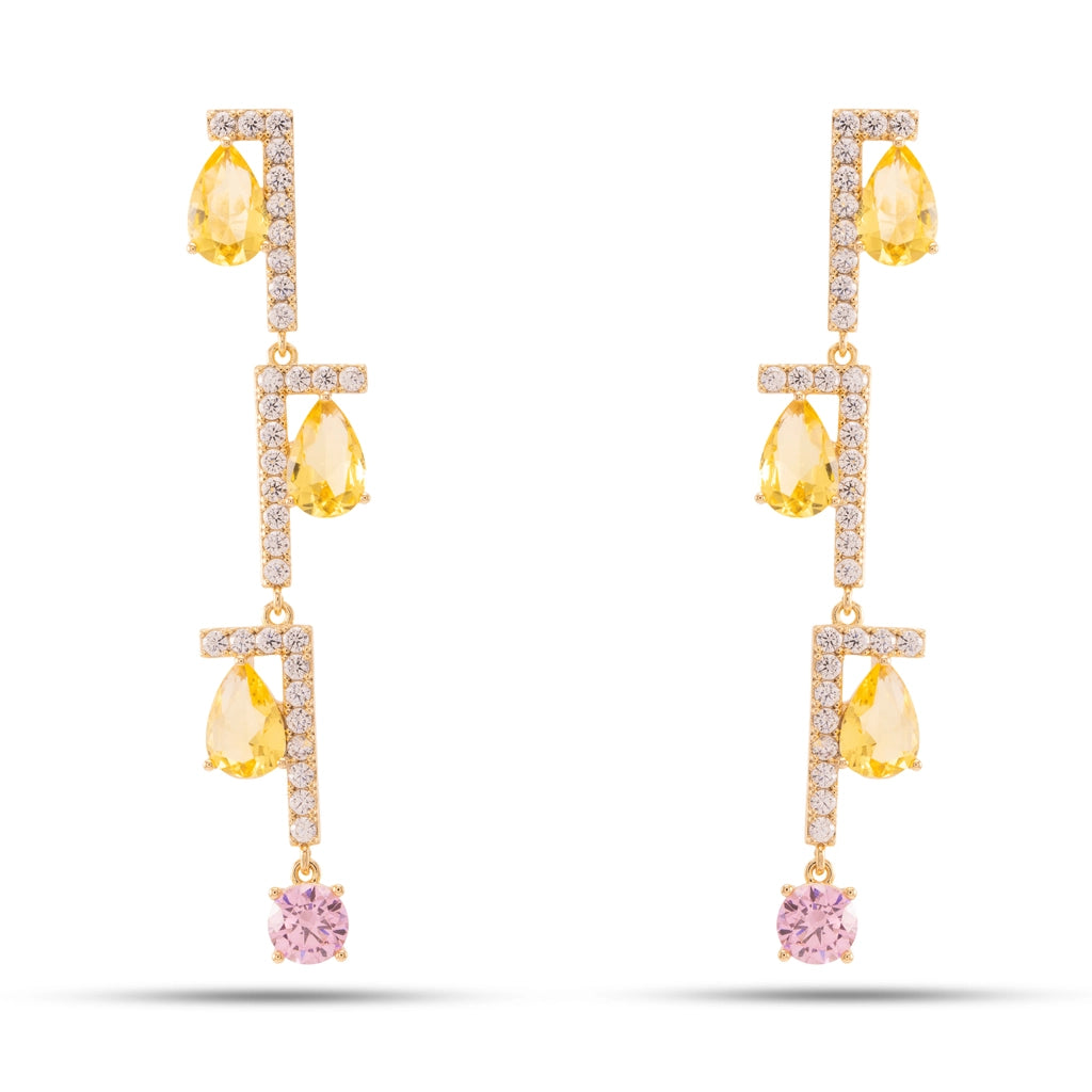Aurielle Citrine Cascade Earrings