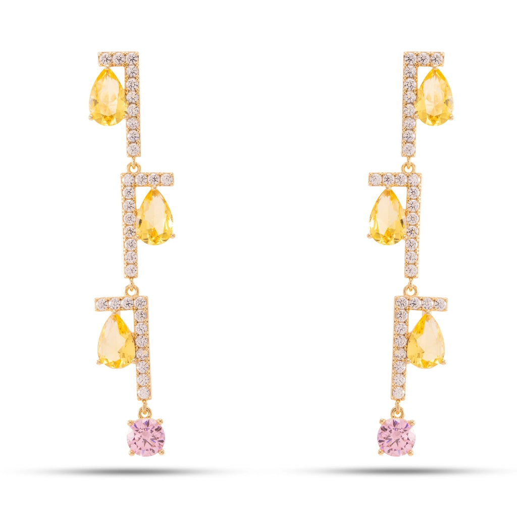 Aurielle Citrine Cascade Earrings