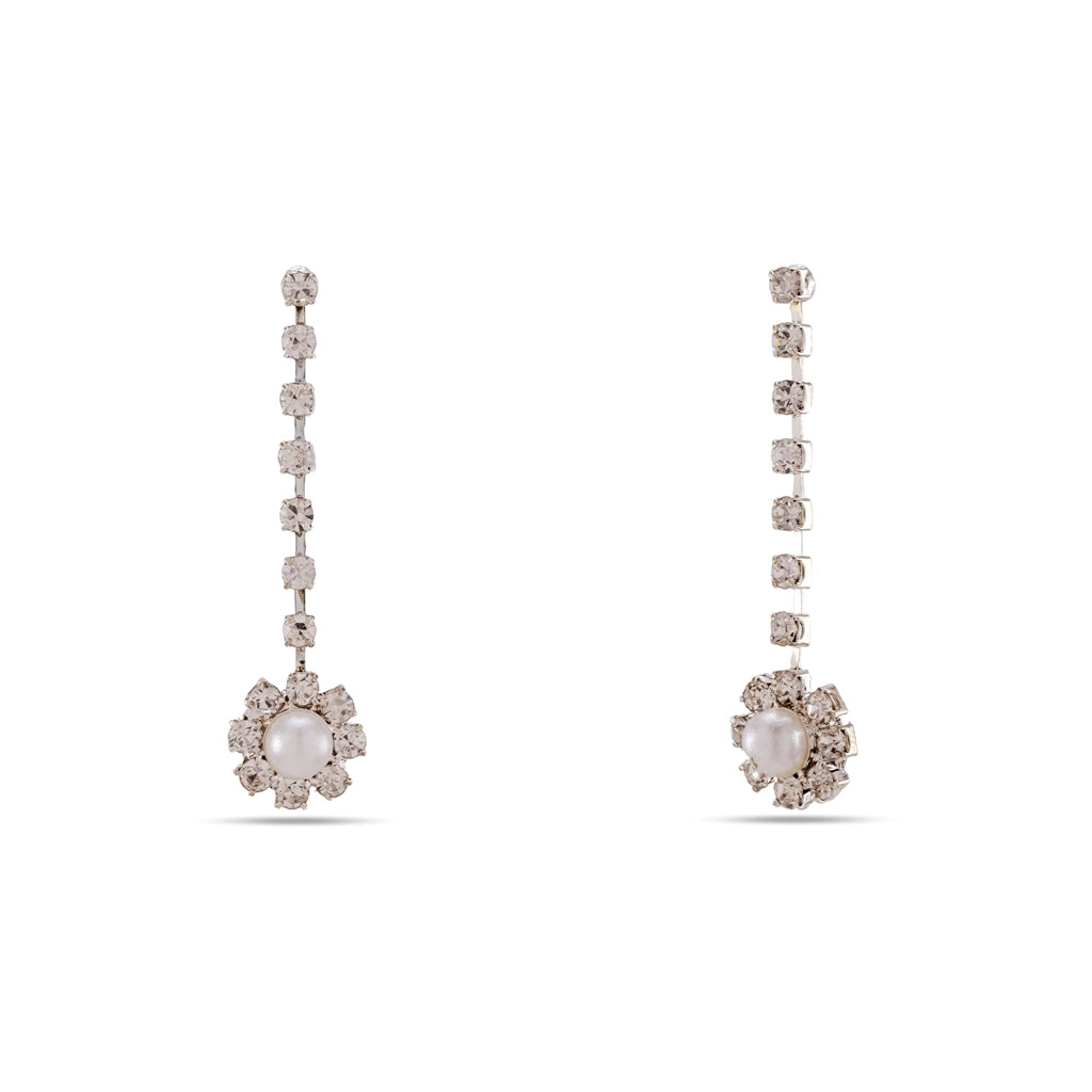 Pearl Dewdrop Crystal Necklace Set