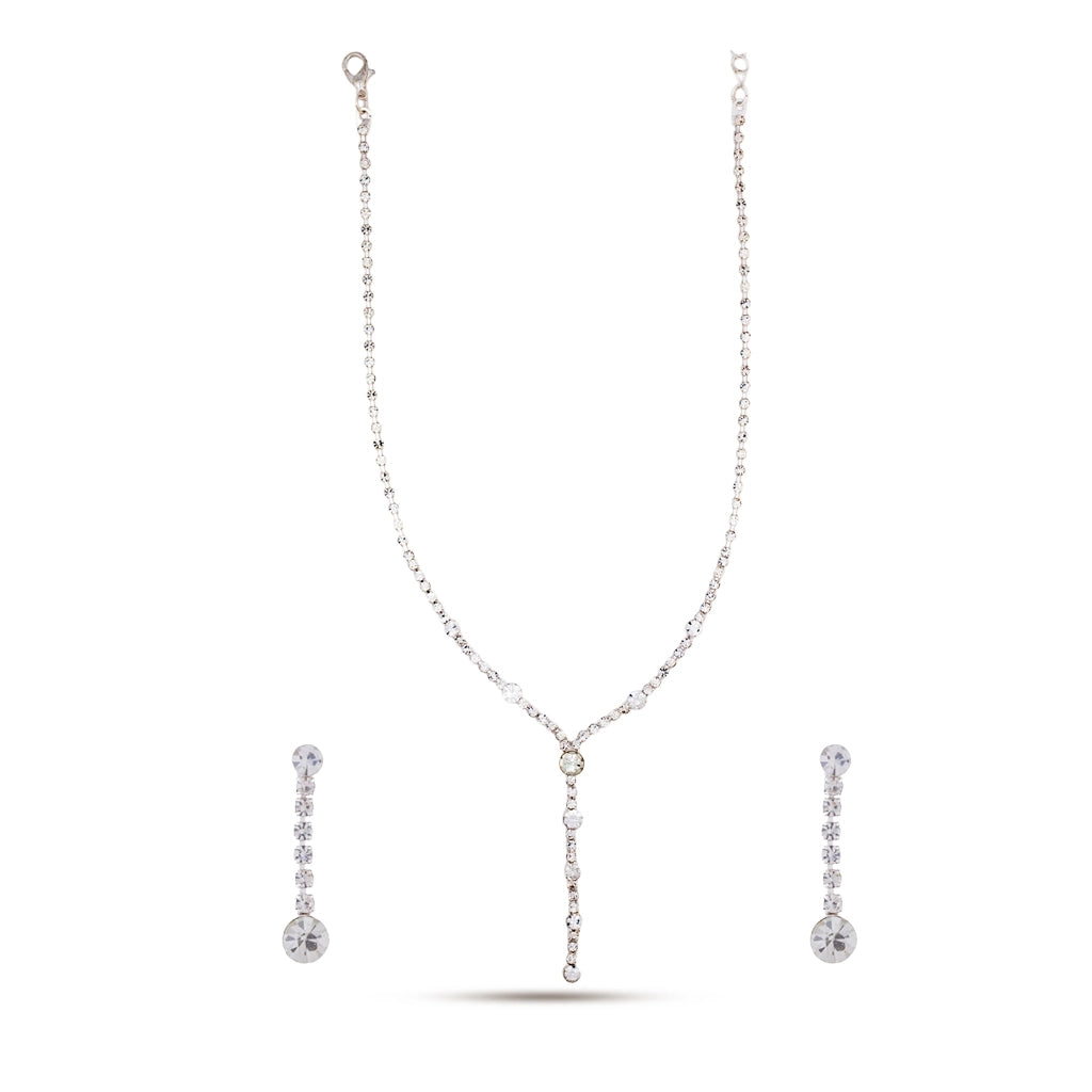 Celestia Crystal Y-Drop Necklace Set