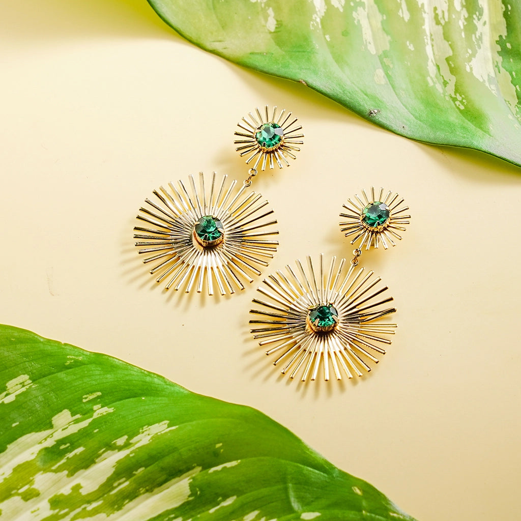 Emerald Radiance Sunburst Drops