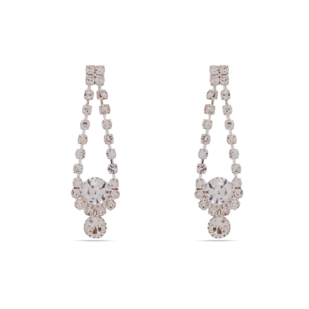Crystal Bloom V-Necklace Set