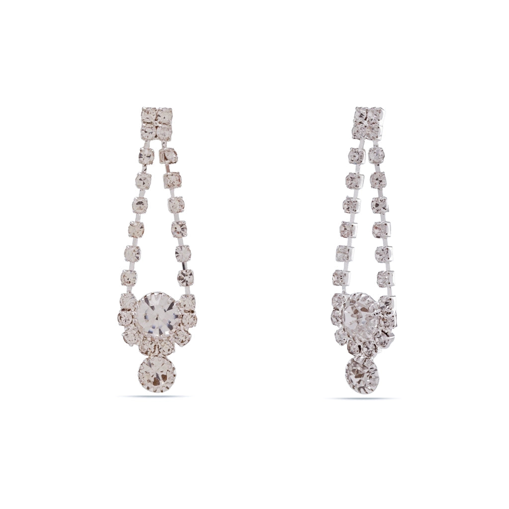 Crystal Bloom V-Necklace Set