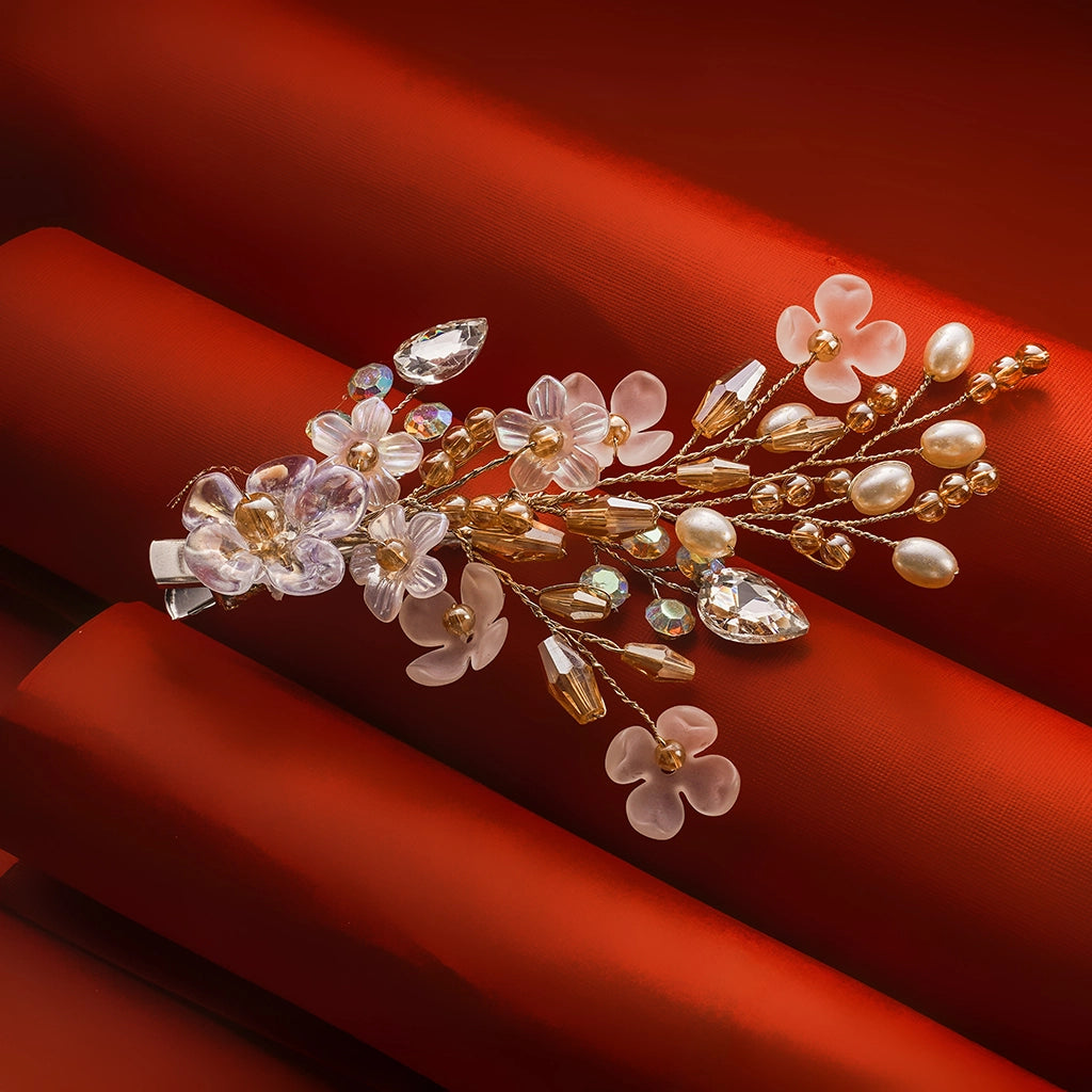 Diamond Bloom Crystal Hair Comb