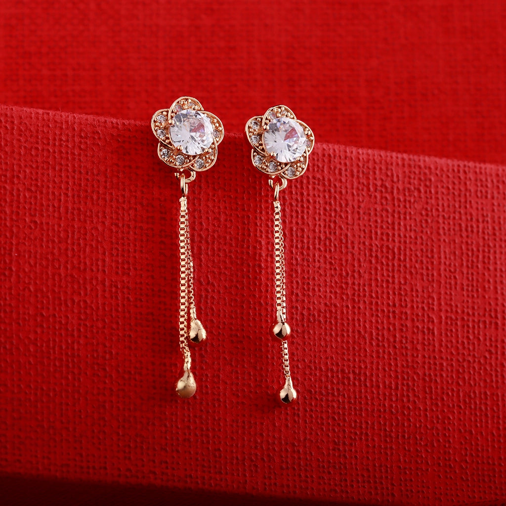 Sunehri Blossom Tassel Drops