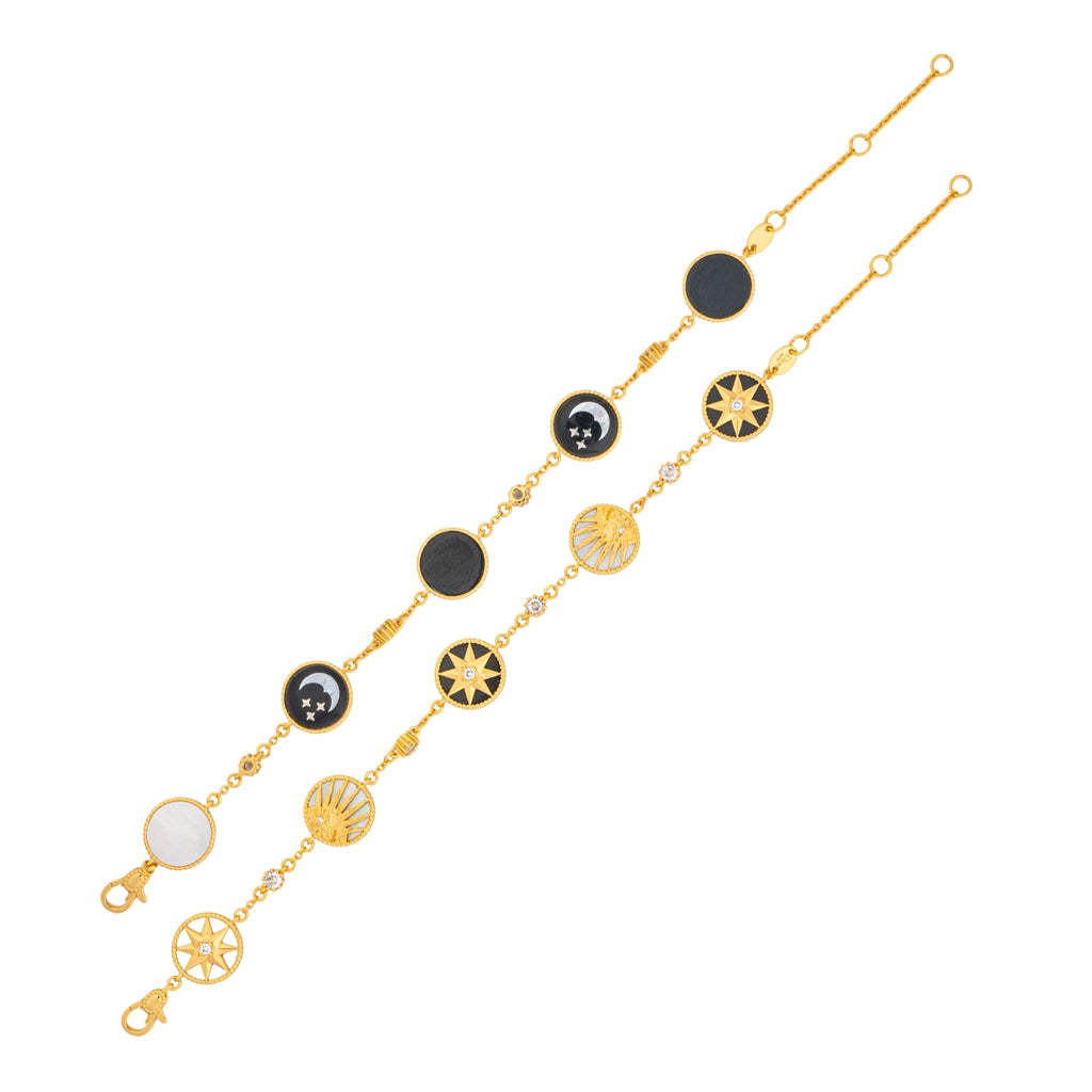 Astra Noir Celestial Charm Bracelet