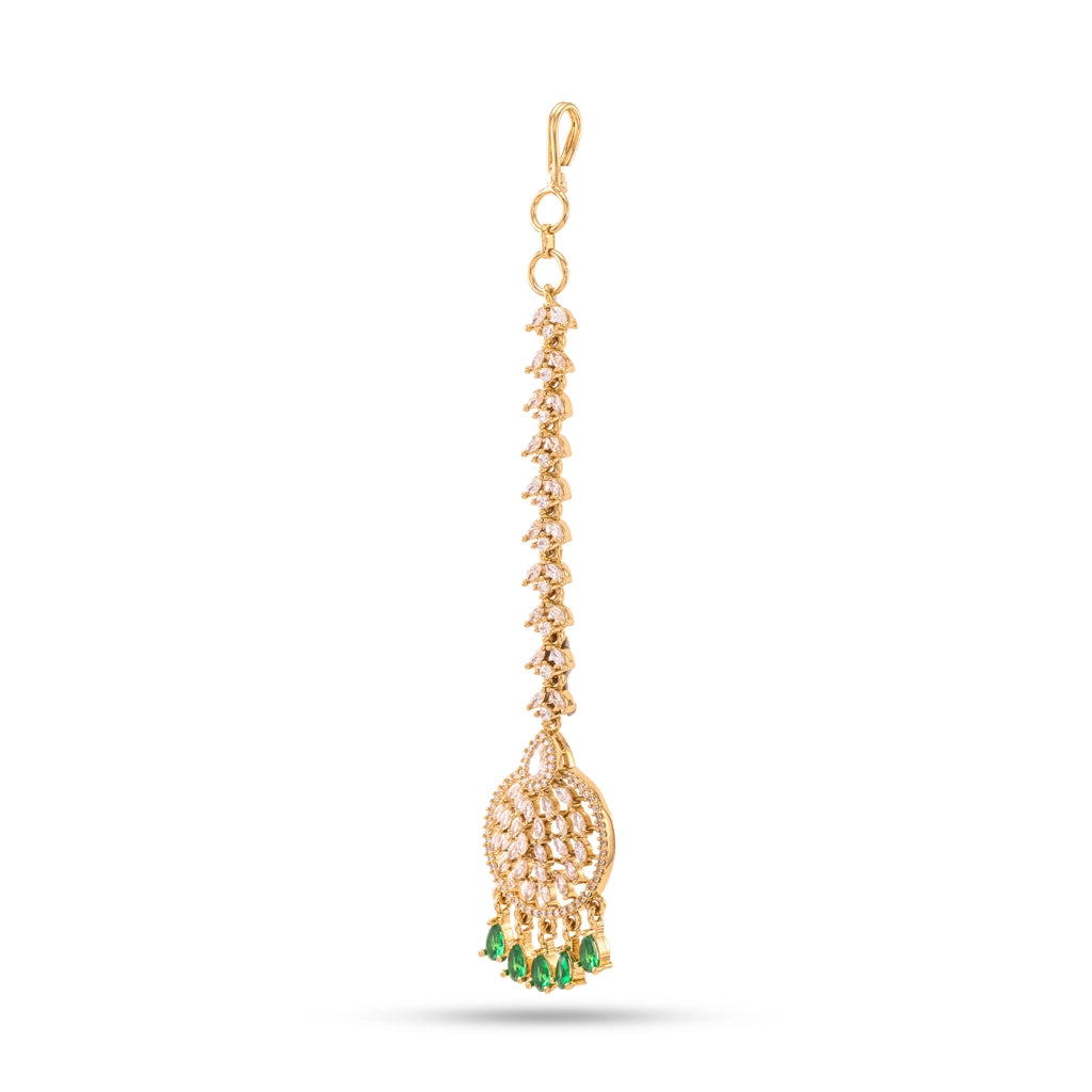 Emerald Noor Royale Maang Tikka