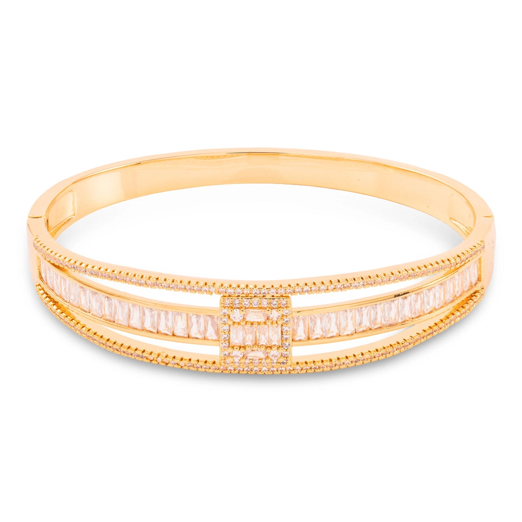 Radiant Square Crystal Bangle