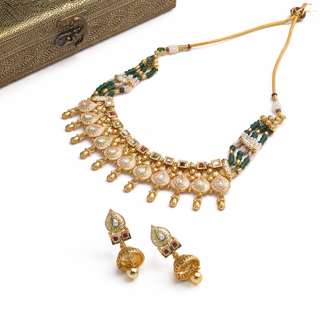 Emerald Heritage Necklace Set