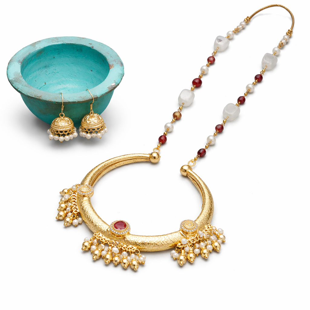 ZAHARA RUBY NECKLACE SET