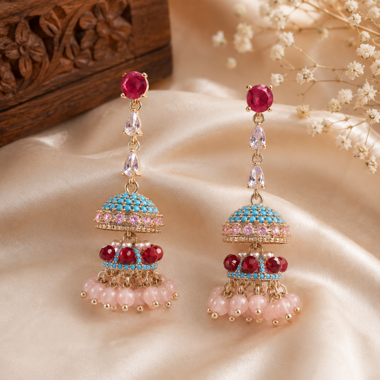 Meher Noor Regal Jhumkas