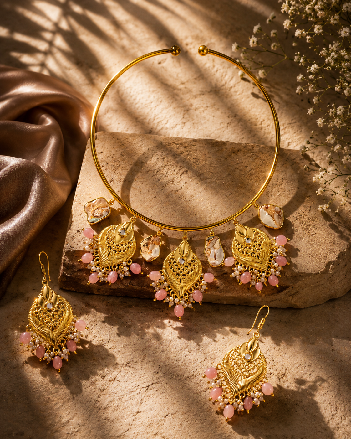 Noor-E-Meher Regal Collar Set