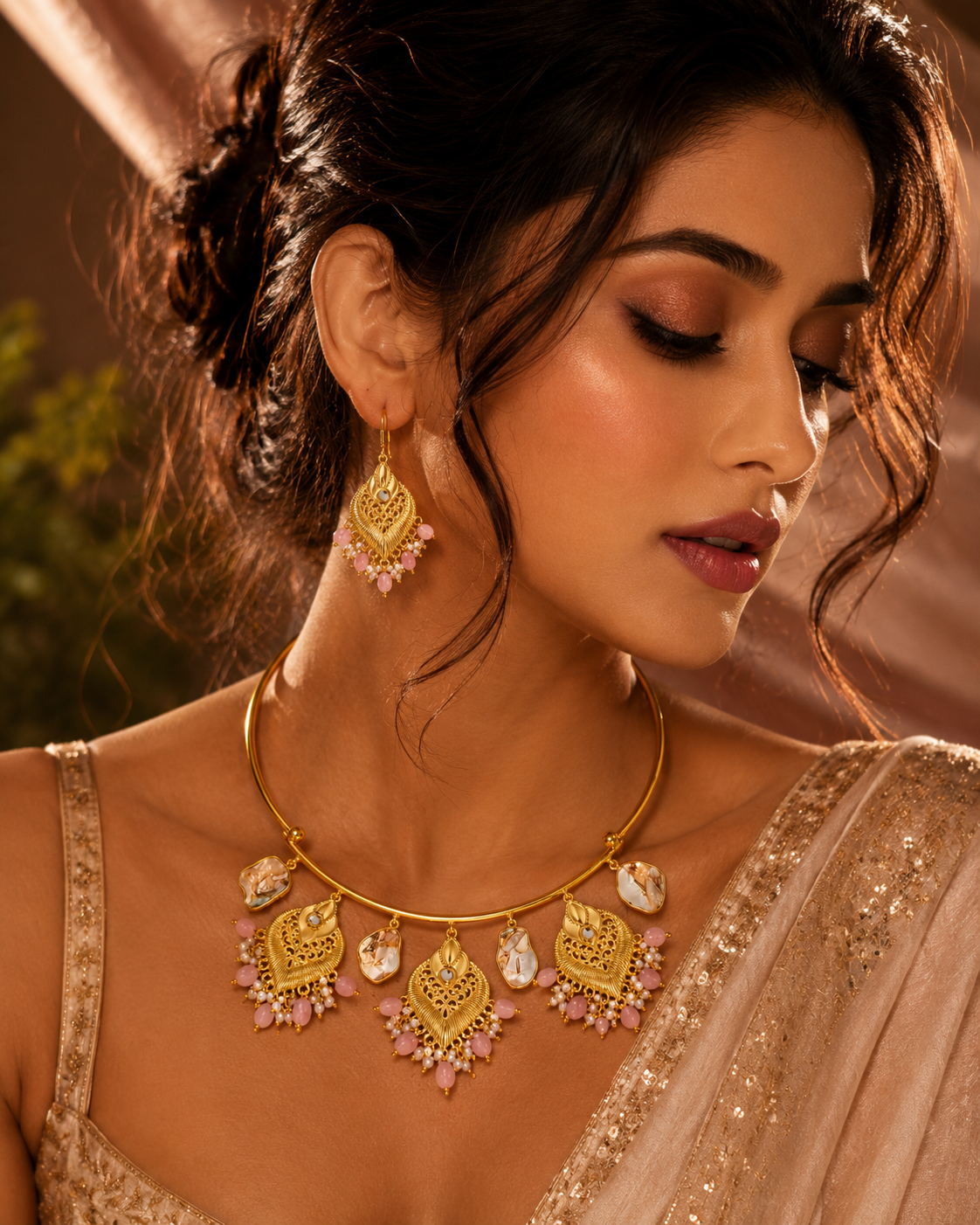 Noor-E-Meher Regal Collar Set