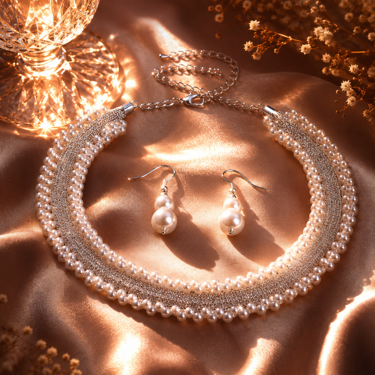 Noor-E-Jahan Pearl Choker Set