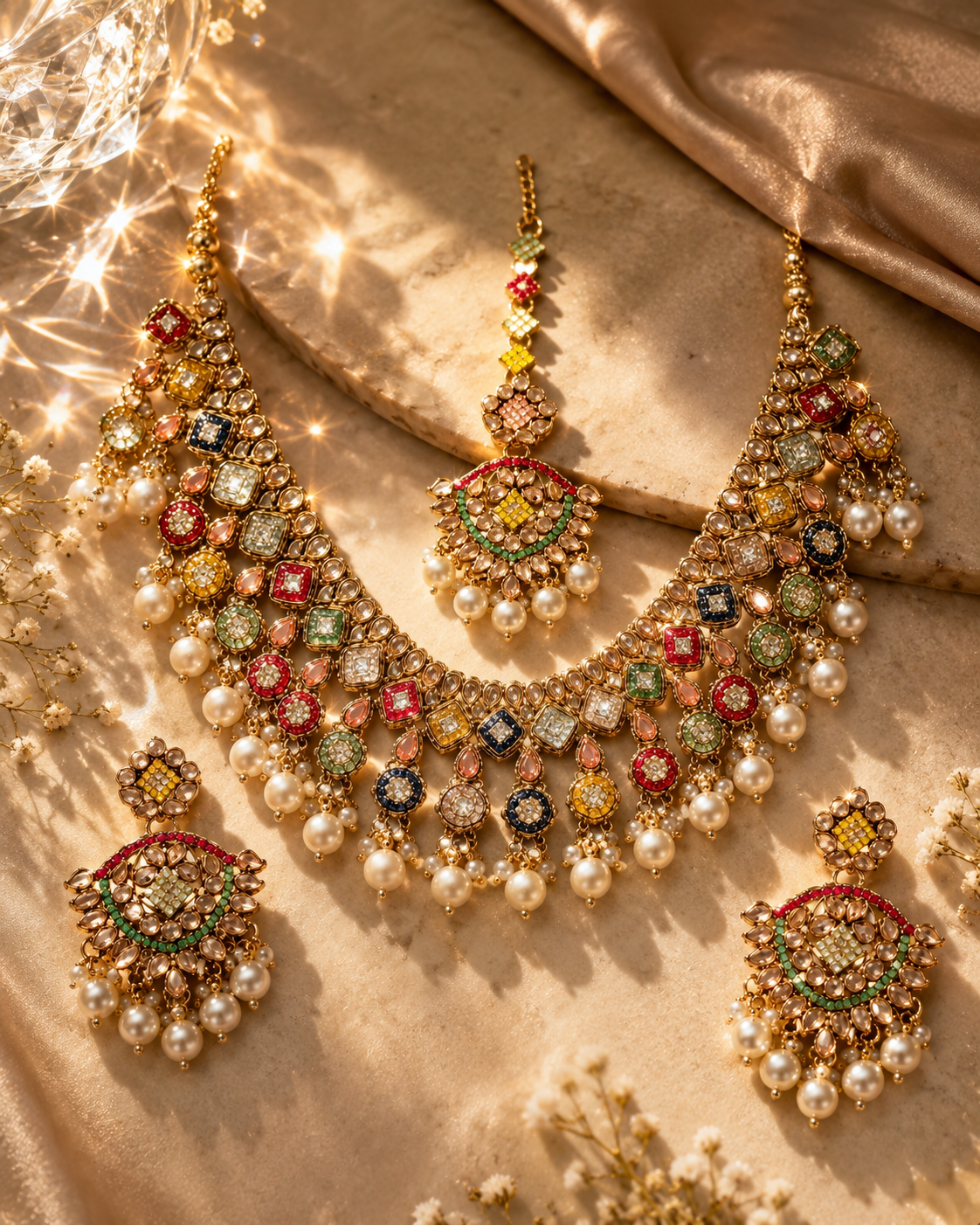 Rangrez Pearl Choker Set