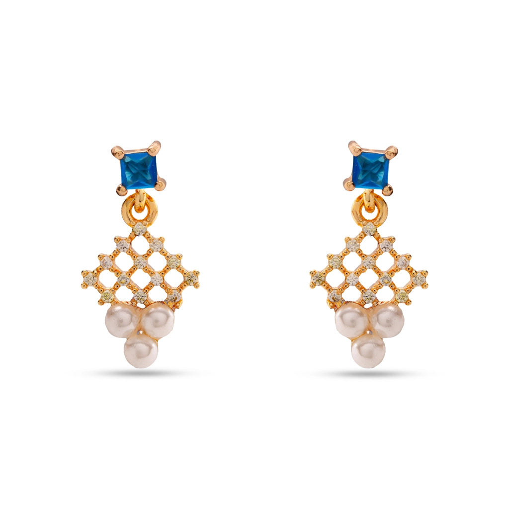 Blue Amara Drop Earrings