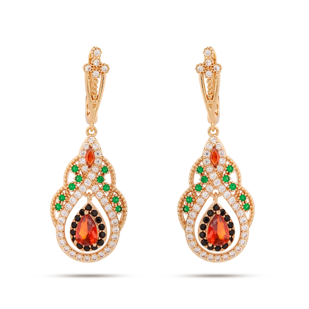 Rivara Ruby Teardrop Earrings