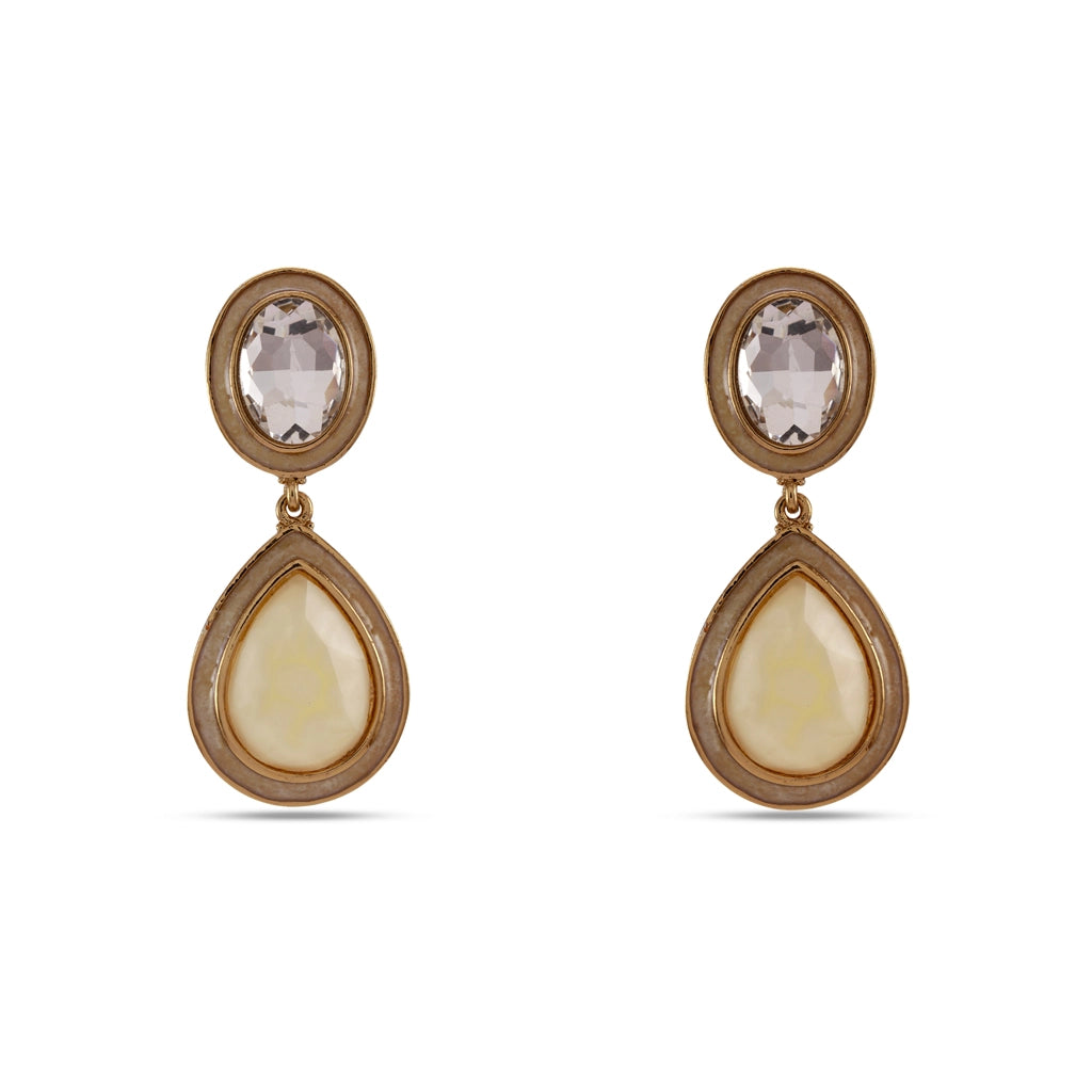 Ivory Glow Drop Earrings