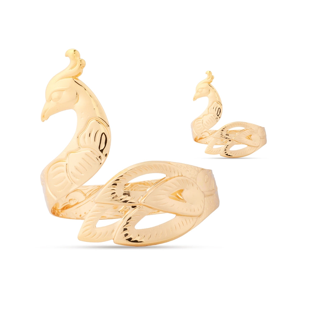 Mayura Grace Gold Bangle & Ring Set