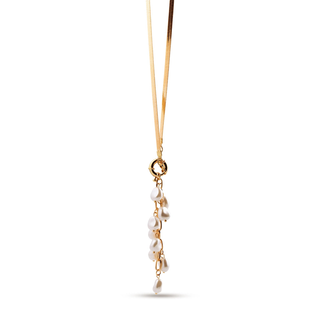 Lunaria Pearl Cascade Pendant