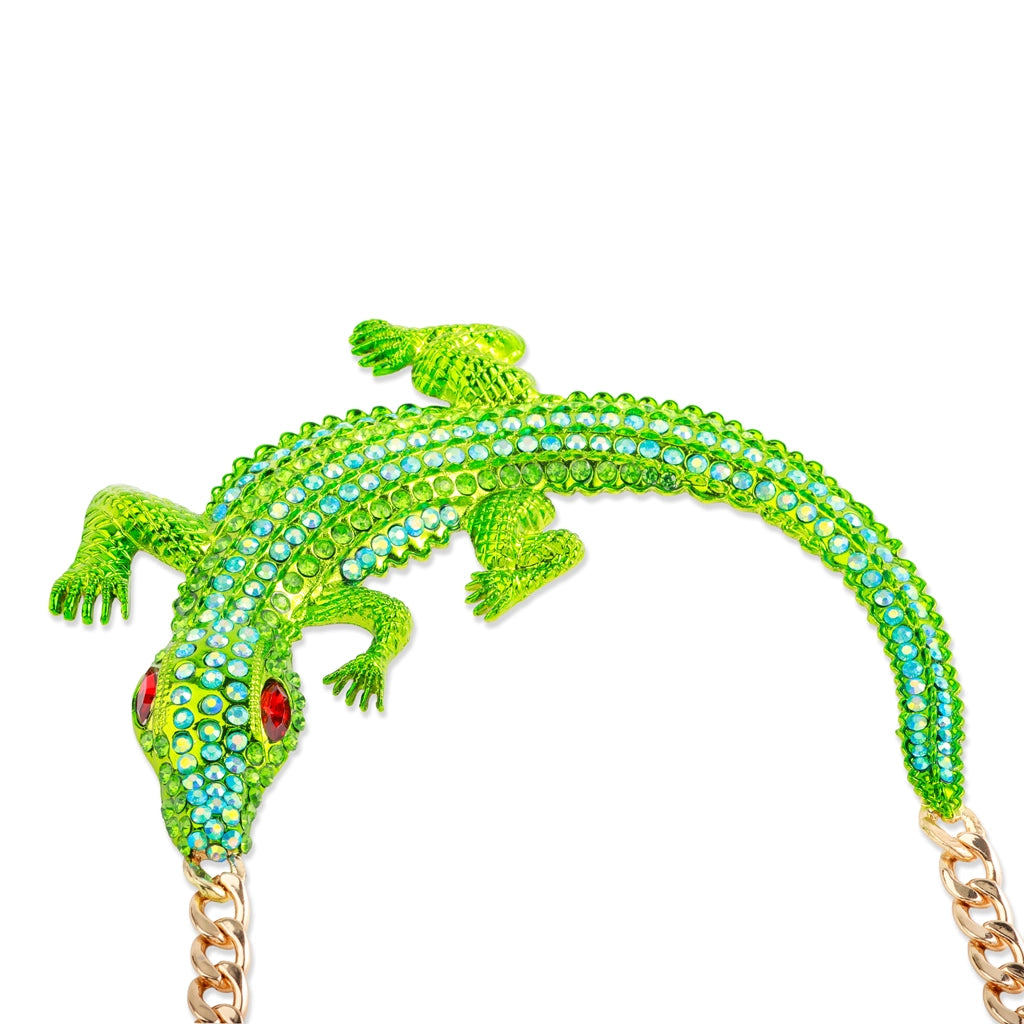Emerald Croc Luxe Statement Necklace