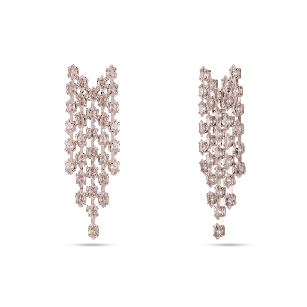 Aurora Crystal Cascade Earrings