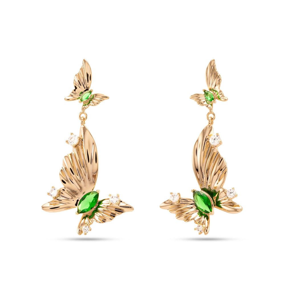 Celestia Flutter Drop Earrings